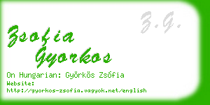 zsofia gyorkos business card